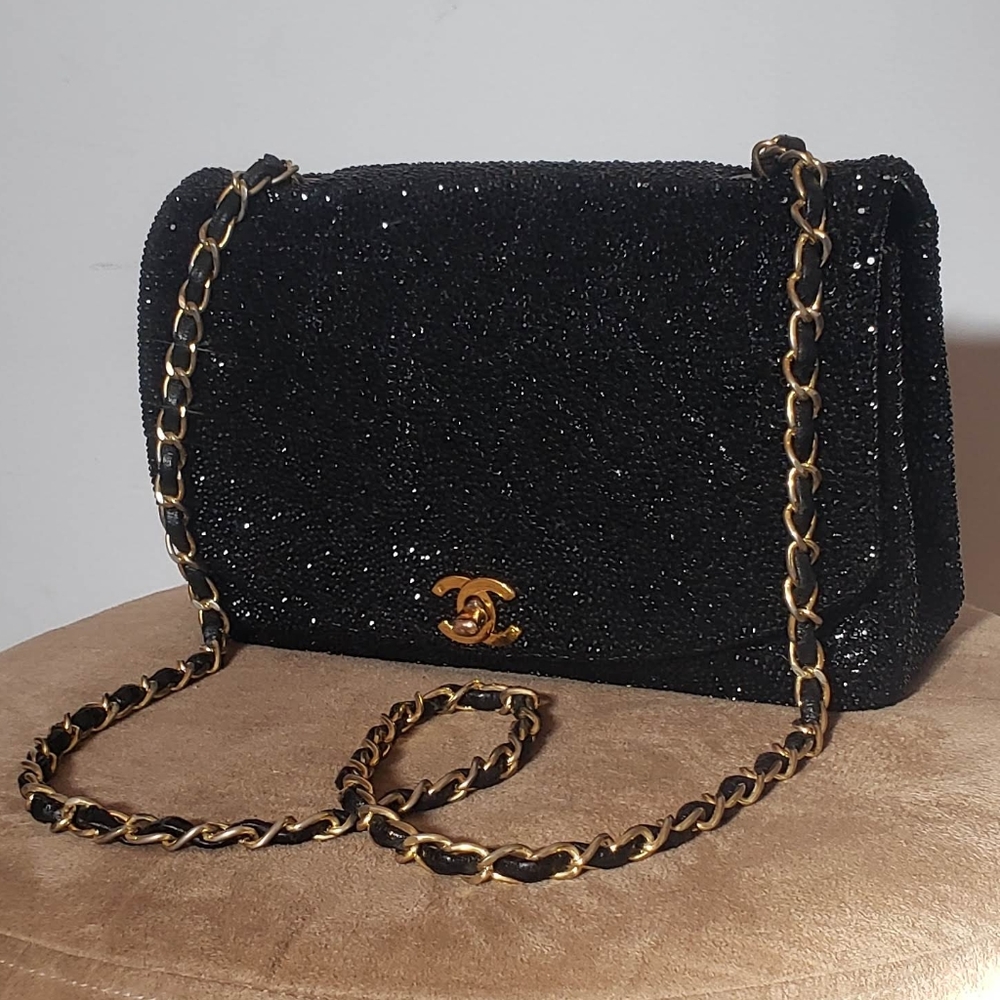 Black Friday Sale - Chanel Diana Strassed Flap Bag